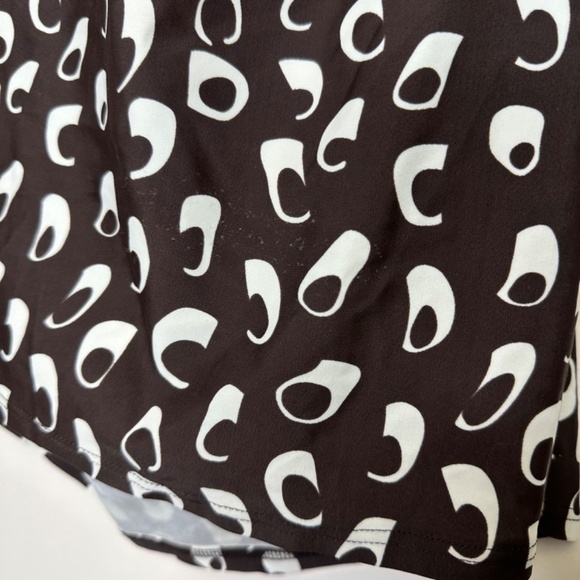 Vintage Y2K Silhouette Solutions Halter Tankini Top Brown & White Abstract Print - Picture 4 of 15